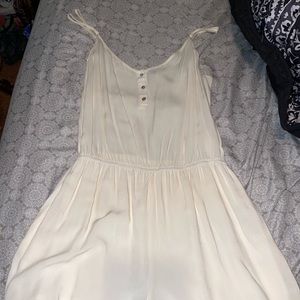 FOREVER 21 cream colored button romper